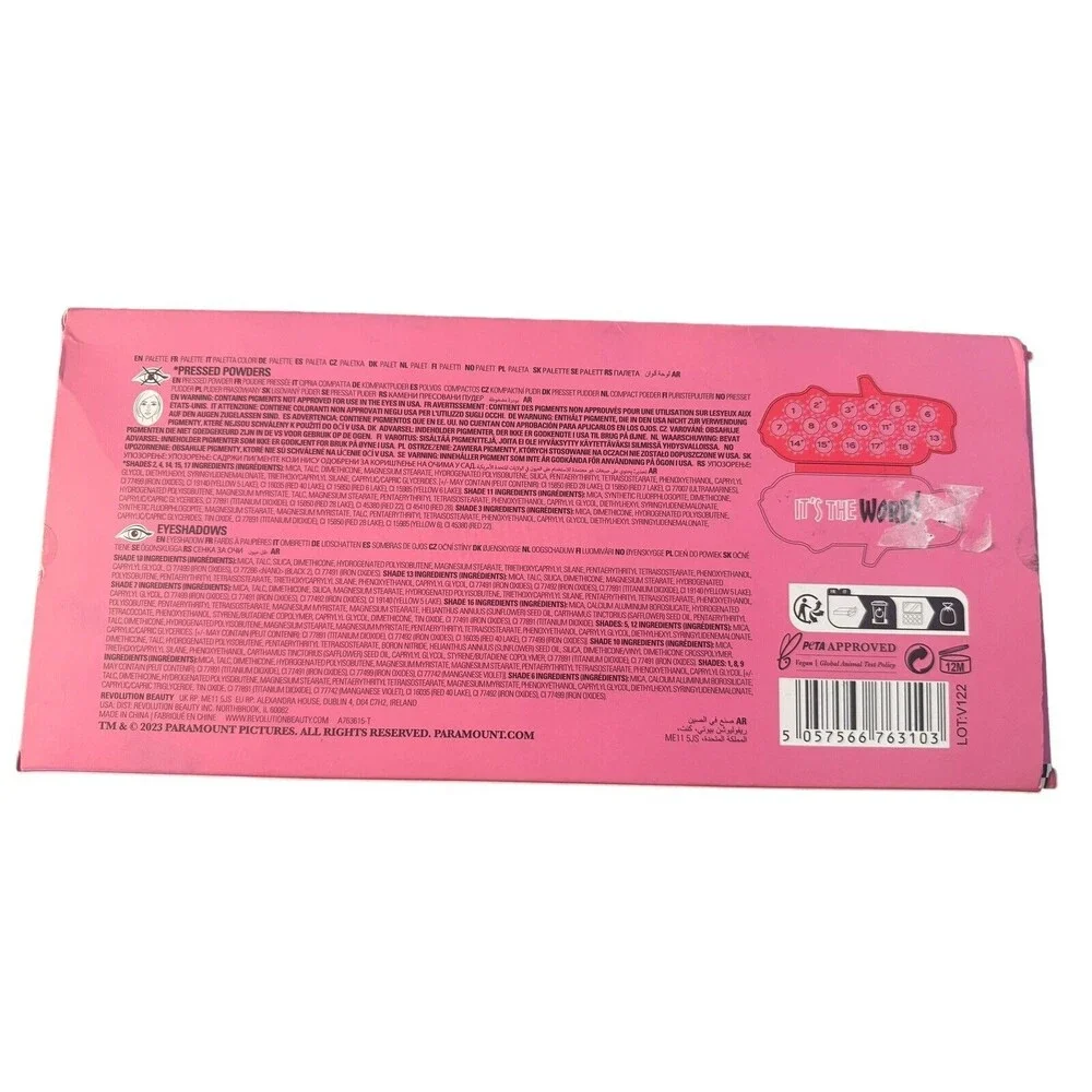 Makeup Revolution X Grease is the word  eyeshadow‎ palette NIB